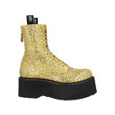 【送料無料】 アールサーティーン レディース ブーツ シューズ Ankle boots Gold