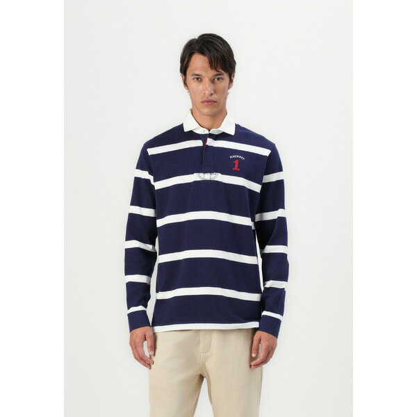 ハケット ロンドン メンズ シャツ トップス HERITAGE - Polo shirt - ink blue