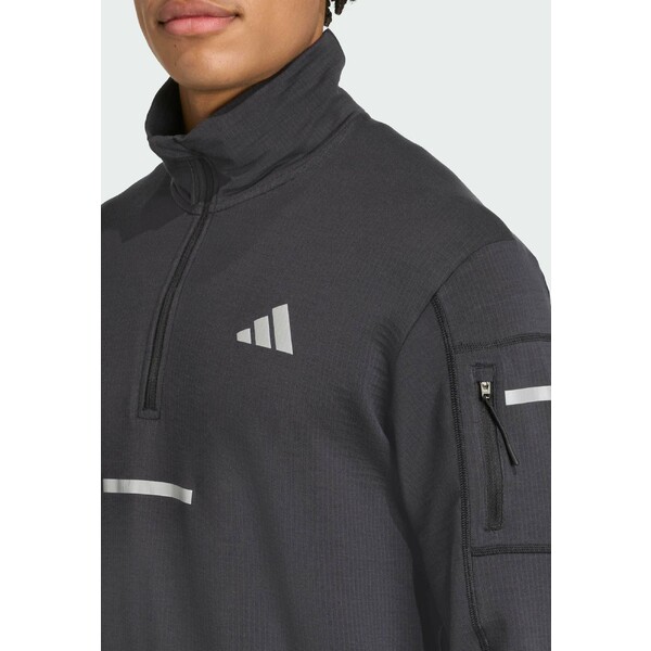 アディダス メンズ ジャケット＆ブルゾン アウター Running jacket - black