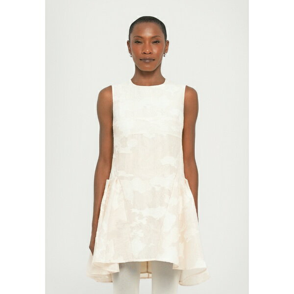 スティーヌ・ゴヤ レディース ワンピース トップス AIRY ROMANTIC SLEEVELESS SHORT DRESS - Day dress - cream