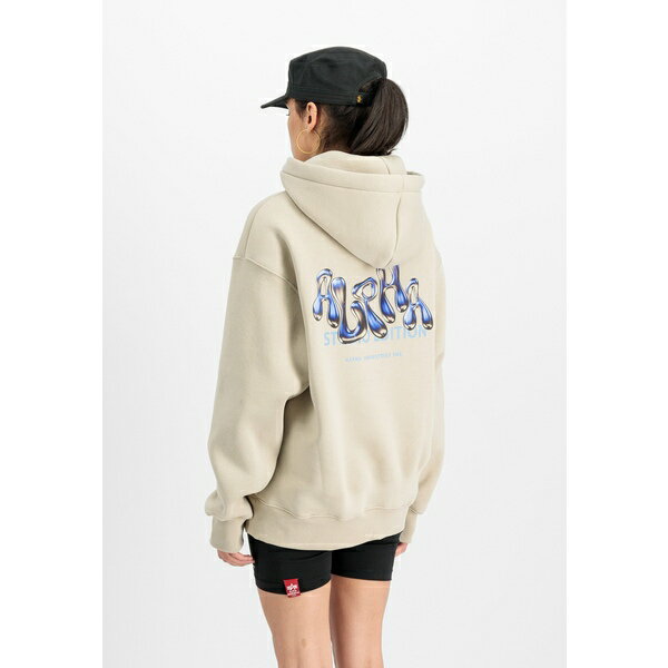 アルファインダストリーズ レディース パーカー・スウェットシャツ アウター STUDIO EDITION - Hoodie - organic beige(4)