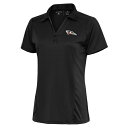 アンティグア レディース ポロシャツ トップス Delmarva Shorebirds Antigua Women's Tribute Polo Charcoal