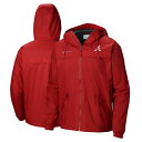 RrA Y WPbgu] AE^[ Atlanta Braves Columbia Oroville Creek Lined FullZip Jacket Red