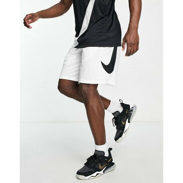 ナイキ メンズ カジュアルパンツ ボトムス Nike Basketball Dri-FIT HBR logo shorts in white White