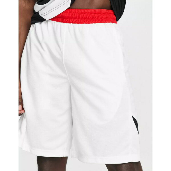 ナイキ メンズ カジュアルパンツ ボトムス Nike Basketball Dri-FIT HBR logo shorts in white White