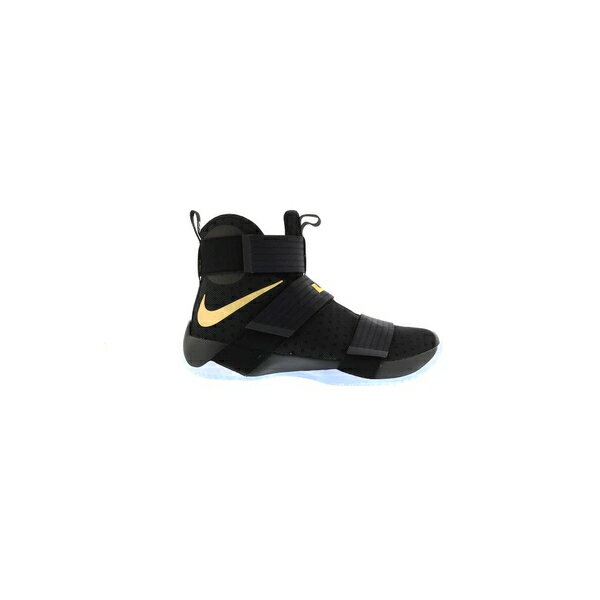 Nike ナイキ メンズ スニーカー 【Nike LeBron Zoom Soldier 10】 サイズ US_12(30.0cm) Black Gold (Nike iD)