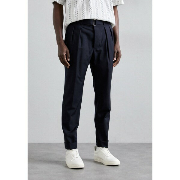 オフィシンジェネレール メンズ カジュアルパンツ ボトムス PIERRE ITALIAN FRESCO - Chinos - dark navy