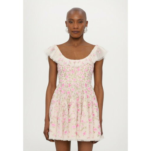 ニードルアンドスレッド レディース ワンピース トップス LEA DITSY MICRO MINI DRESS - Day dress - cream/pink ニードルアンドスレッド レディース ワンピース トップス LEA DITSY MICRO MINI DRESS - Day dress - cream/pink