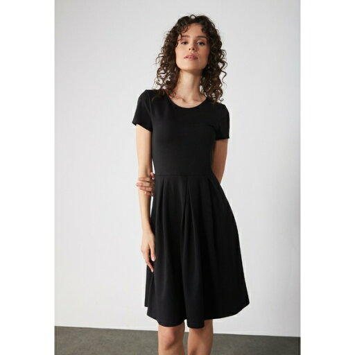 アンナ フィールド レディース ワンピース トップス Jersey dress - black アンナ フィールド レディース ワンピース トップス Jersey dress - black