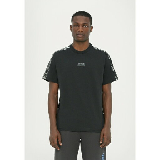 ベルサーチ メンズ サンダル シューズ BAROCCO - Print T-shirt - black ベルサーチ メンズ サンダル シューズ BAROCCO - Print T-shirt - black