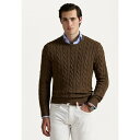 ラルフローレン メンズ サンダル シューズ CABLE KNIT COTTON JUMPER - Jumper - coffee brown heather