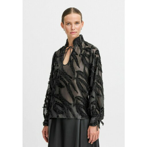 ビーヤング レディース シャツ トップス BYHALLIE - Blouse - black ビーヤング レディース シャツ トップス BYHALLIE - Blouse - black