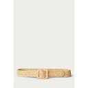ラルフローレン レディース ベルト アクセサリー RAFFIA WIDE BELT - Braided belt - natural