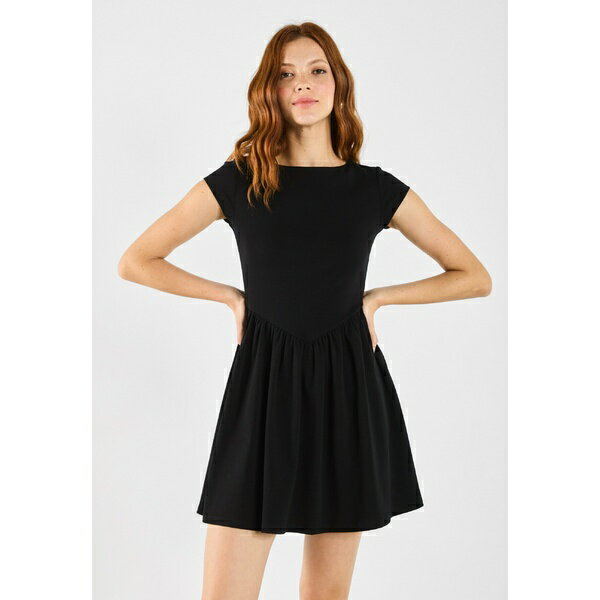 イーブン アンド オド レディース ワンピース トップス Jersey dress - black