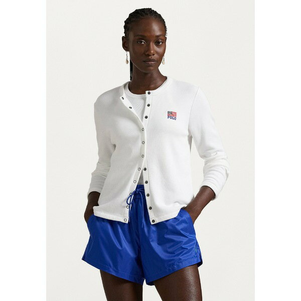 ラルフローレン レディース ニット&セーター アウター LOGO FLAG FRENCH TERRY CARDIGAN - Cardigan - ..