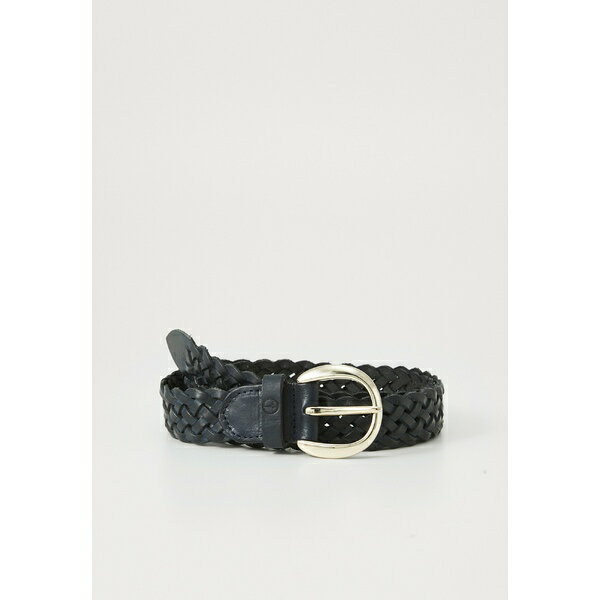 タマリス レディース ベルト アクセサリー Braided belt - navy