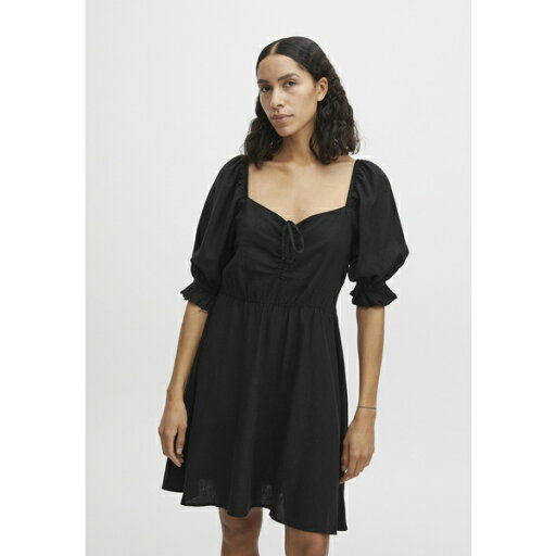 ビーヤング レディース ワンピース トップス BYFALAKKA - Day dress - black ビーヤング レディース ワンピース トップス BYFALAKKA - Day dress - black