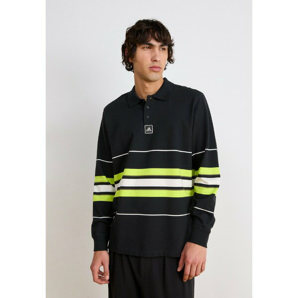 アディダスオリジナルス メンズ Tシャツ トップス STRIPED - Long sleeved top - black