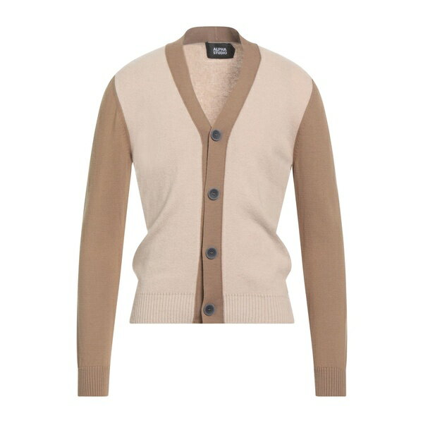 【送料無料】 アルファス テューディオ メンズ カーディガン アウター Cardigans Beige