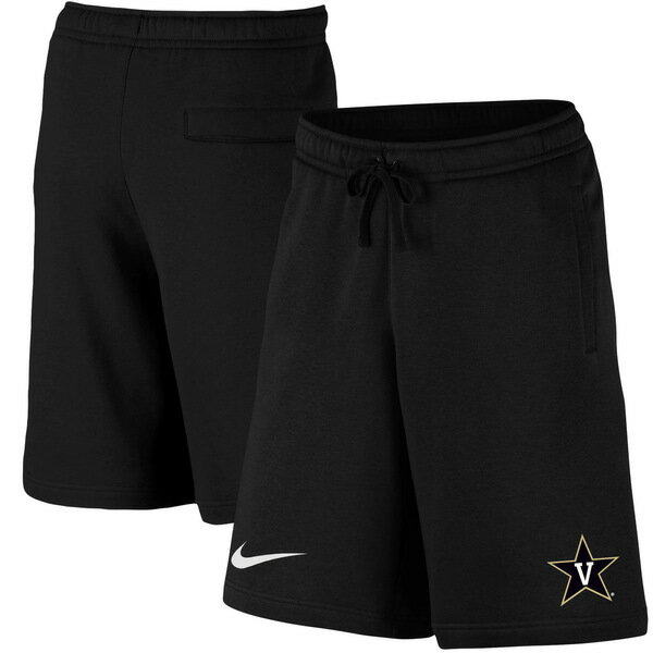 ナイキ メンズ ハーフ＆ショーツ ボトムス Vanderbilt Commodores Nike Club Fleece Shorts Black