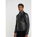 マイケルコース メンズ サンダル シューズ BASIC RACER JACKET - Leather jacket - black