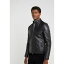 ޥ륳   塼 BASIC RACER JACKET - Leather jacket - black