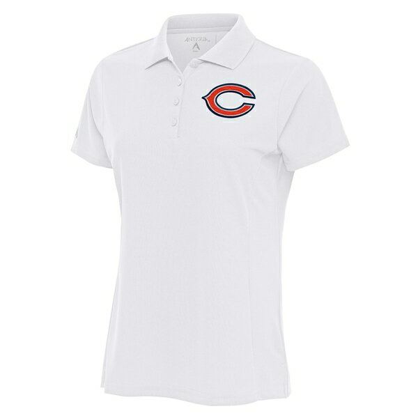 ƥ ǥ ݥ ȥåץ Chicago Bears Antigua Women's Team Logo Legacy Pique Polo White