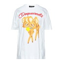 DSQUARED2 ディースクエアード Tシャツ トップス レディース T-shirts White