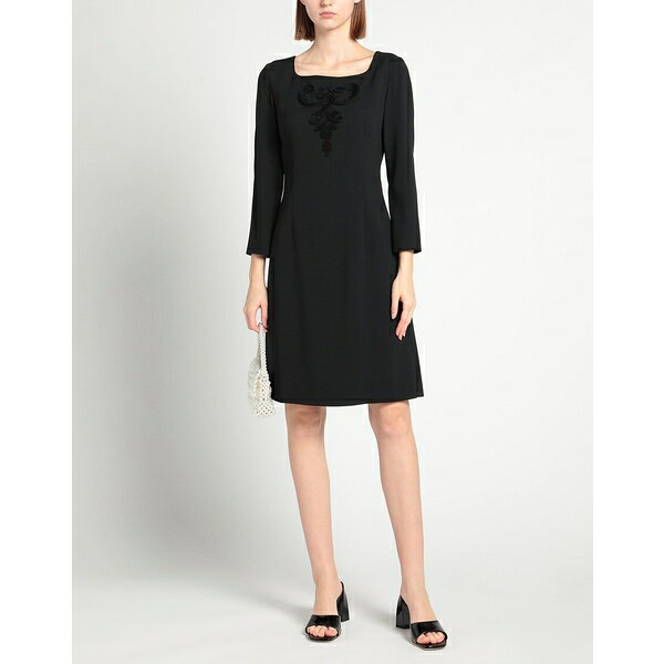 【送料無料】 モスキーノ レディース ワンピース トップス Midi dresses Black