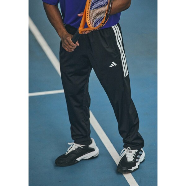 アディダス メンズ バスケットボール スポーツ 3 STRIPES - Tracksuit bottoms - black
