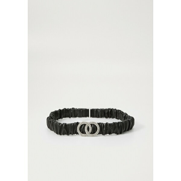 アルド レディース ベルト アクセサリー UNDULATA - Waist belt - black/silver-coloured