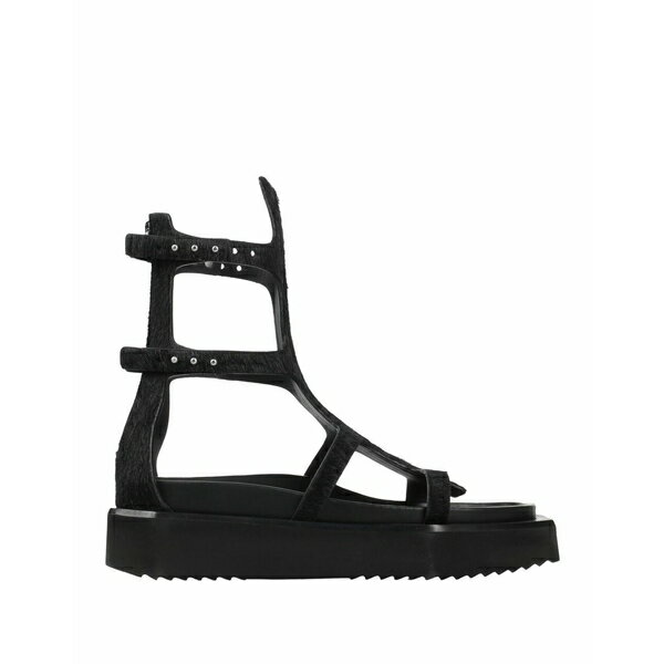 【送料無料】 リックオウエンス メンズ サンダル シューズ Sandals Black