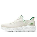 Skechers スケッチャーズ メンズ スニーカー 【Skechers Bob's Slip-Ins 'White Green' 118302-NAT】 サイズ US_8(26.0cm)(4)
