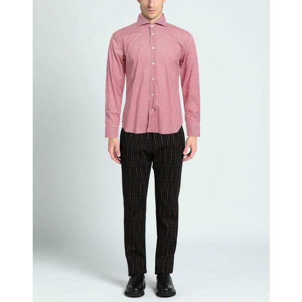 【送料無料】 フェデーリ メンズ シャツ トップス Shirts Red