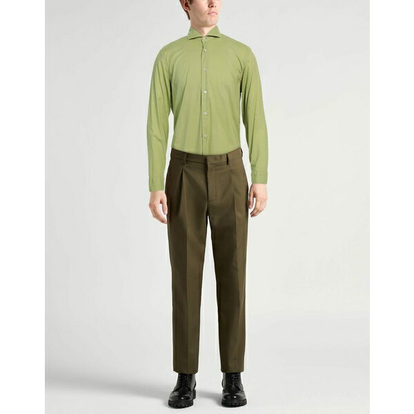 【送料無料】 フェデーリ メンズ シャツ トップス Shirts Green