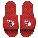 アイスライド メンズ サンダル シューズ Cleveland Guardians ISlide Primary Logo Slide Sandals Red