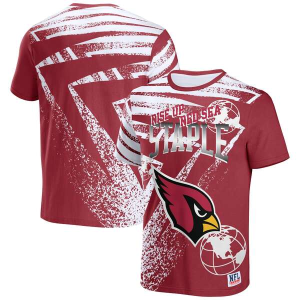 ステイプル メンズ Tシャツ トップス Arizona Cardinals NFL x Staple All Over Print TShirt Cardinal