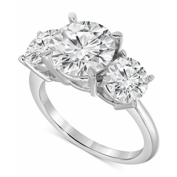 Хå꡼ߥ奫 ǥ  ꡼ Certified Lab Grown Diamond Three Stone Engagement Ring (5 ct. t.w.) in 14k White Gold White Gold