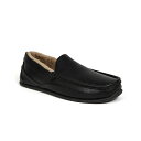 ディアースタッグス メンズ スリッポン・ローファー シューズ Slipperooz Men's Spun Indoor Outdoor S.U.P.R.O. Sock Cozy Moccasin Slipper Black