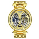 X^[O Y rv ANZT[ Men's Automatic Gold-Tone Link Bracelet Watch 46mm Yellow