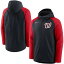 ʥ  ѡåȥ  Washington Nationals Nike Authentic Collection Performance Raglan FullZip Hoodie Navy/Red