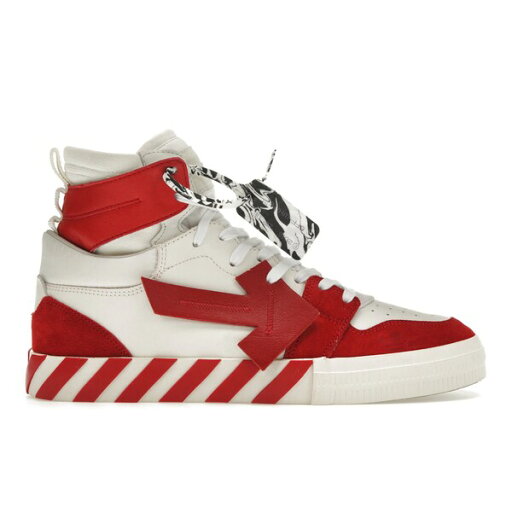 OFF-WHITE オフホワイト メンズ スニーカー 【OFF-WHITE Vulcanized Hi Top White Red】 サイズ US_12(30.0cm) White/Red OFF-WHITE オフホワイト メンズ スニーカー 【OFF-WHITE Vulcanized Hi Top White Red】 サイズ US_12(30.0cm) White/Red