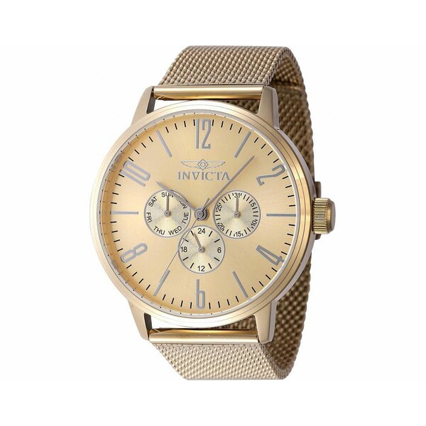 ■ブランド Invicta (インビクタ)■商品名 Men's 47615 Specialty Quartz VH63 Gold Dial Watch■こちらの商品は米国・ヨーロッパからお取り寄せ商品となりますので、 お届けまで10日〜2週間前後お時間頂いております。 ■各ブランド・商品・デザインによって大きな差異がある場合がございます。 ■あくまで平均的なサイズ表ですので、「参考」としてご利用ください。 ■店内全品【送料無料】です！（※沖縄・離島は別途送料3,300円がかかります）