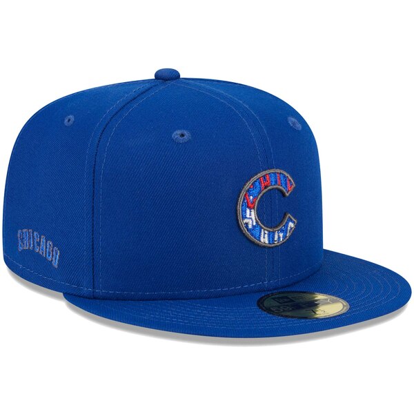 j[G Y Xq ANZT[ Chicago Cubs New Era Script Fill 59FIFTY Fitted Hat Royal