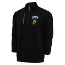 アンティグア メンズ ジャケット＆ブルゾン アウター William Byron Antigua 2024 Daytona 500 Champion Generation QuarterZip Pullover Top Black/Pewter