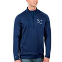 AeBOA Y WPbgu] AE^[ Kansas City Royals Antigua Big & Tall Generation QuarterZip Pullover Jacket Royal