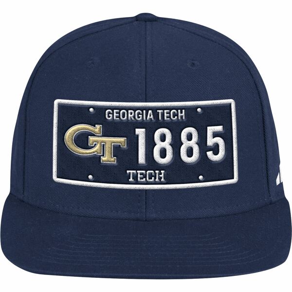 アディダス メンズ 帽子 アクセサリー Georgia Tech Yellow Jackets adidas Established Snapback Hat Navy