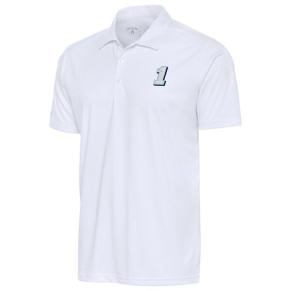 アンティグア メンズ ポロシャツ トップス Ross Chastain Antigua Tribute Polo White