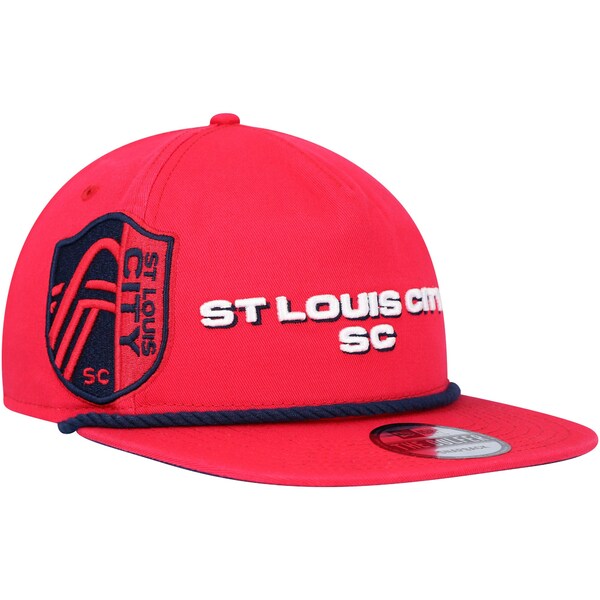 ニューエラ メンズ 帽子 アクセサリー St. Louis City SC New Era Heritage The Golfer Snapback Hat Red