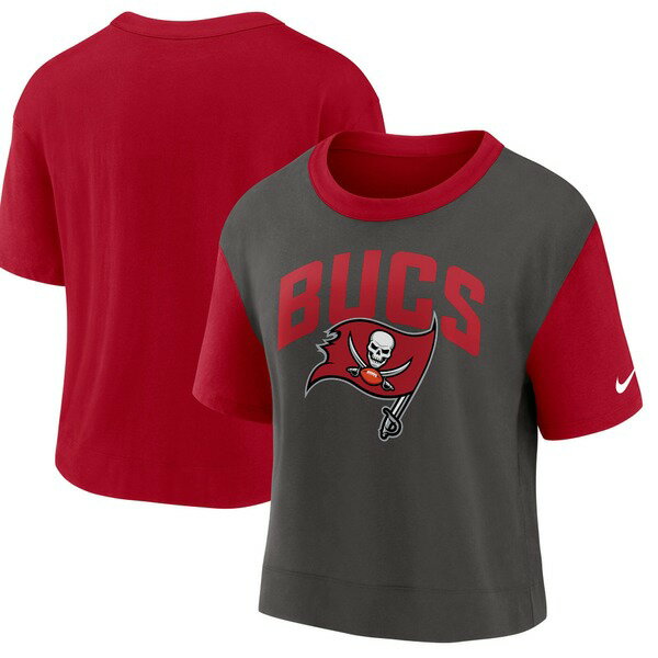 ナイキ レディース Tシャツ トップス Tampa Bay Buccaneers Nike Women's High Hip Fashion TShirt Red/Pewter